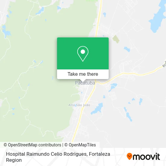 Hospital Raimundo Celio Rodrigues map