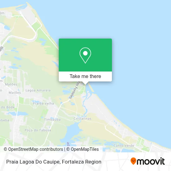 Praia Lagoa Do Cauipe map