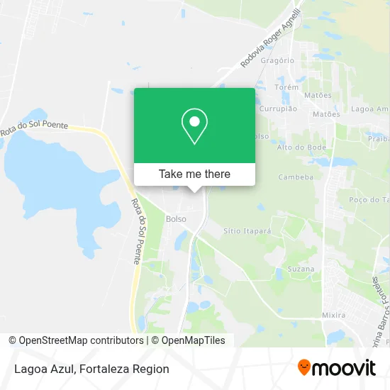 Lagoa Azul map