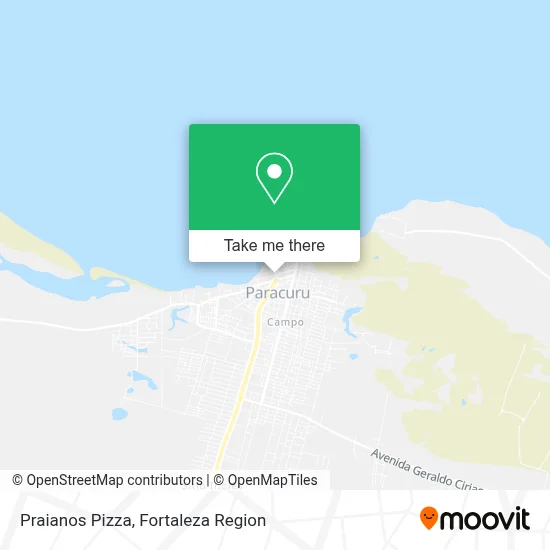 Praianos Pizza map