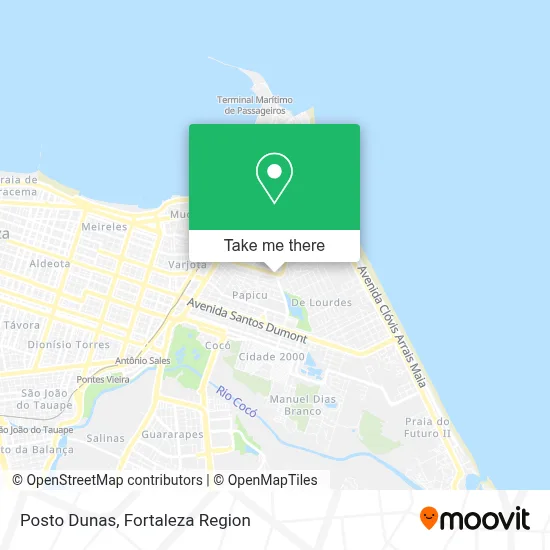Posto Dunas map