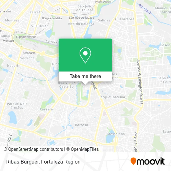 Ribas Burguer map