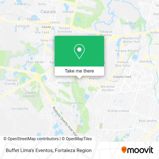 Buffet Lima's Eventos map