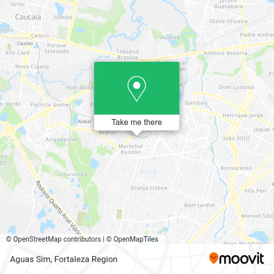 Aguas Sim map