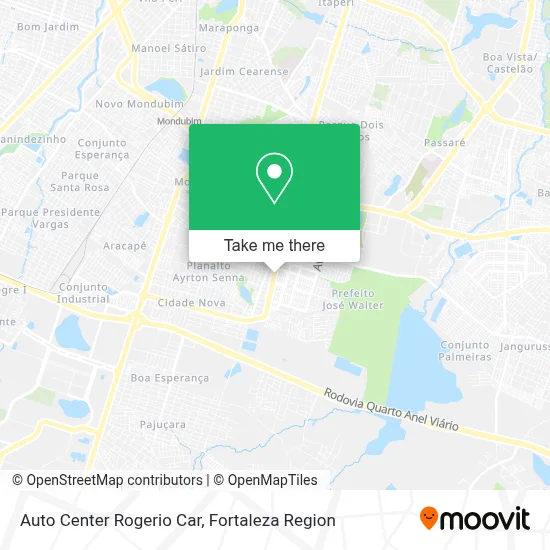 Auto Center Rogerio Car map