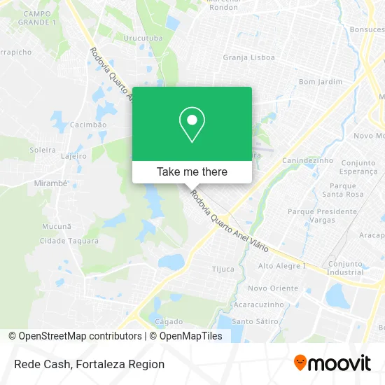 Rede Cash map