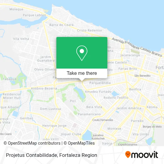 Projetus Contabilidade map
