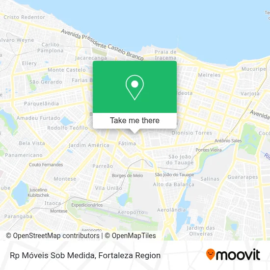 Rp Móveis Sob Medida map