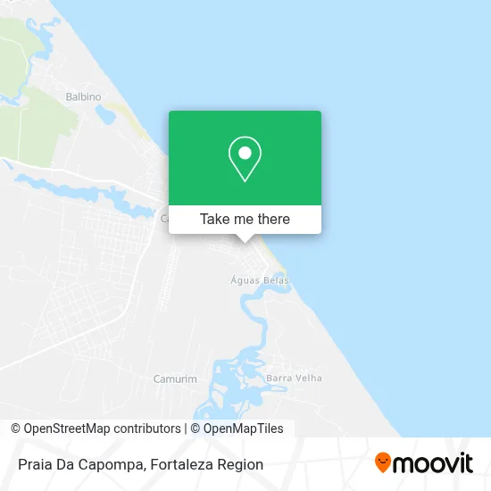 Praia Da Capompa map