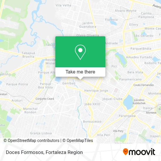 Doces Formosos map