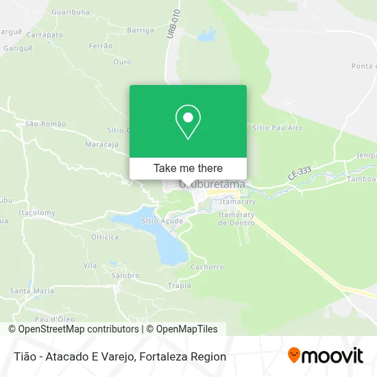 Tião - Atacado E Varejo map
