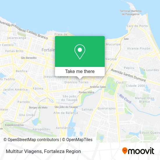 Multitur Viagens map