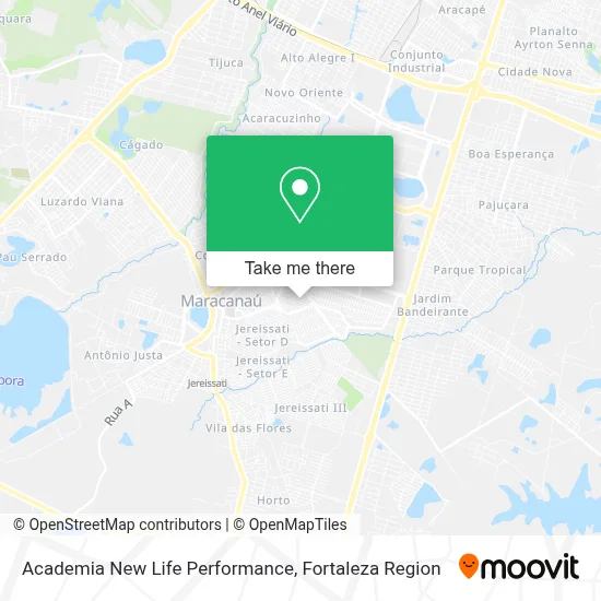 Academia New Life Performance map