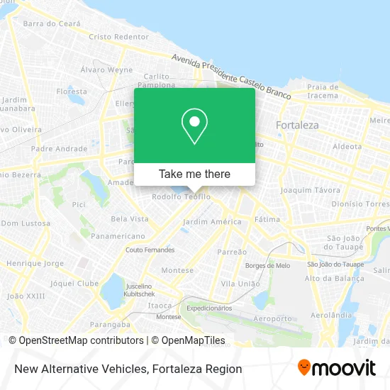 New Alternative Vehicles map