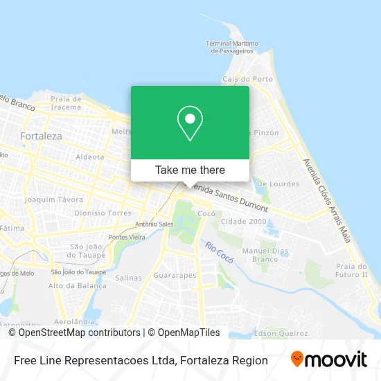Free Line Representacoes Ltda map