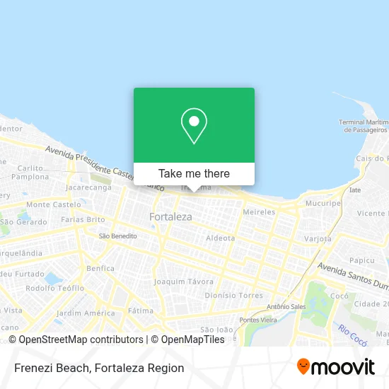 Frenezi Beach map