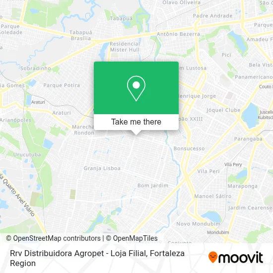 Rrv Distribuidora Agropet - Loja Filial map