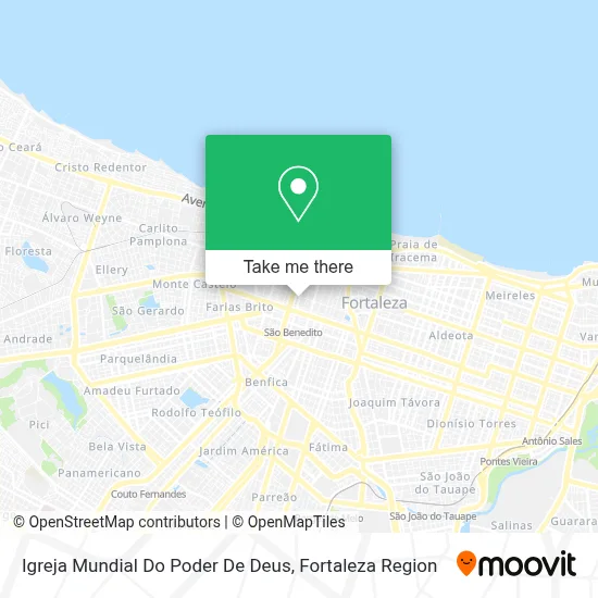 Igreja Mundial Do Poder De Deus map