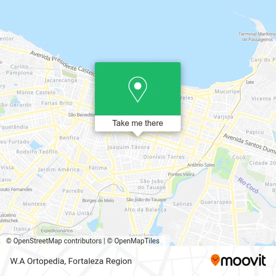 W.A Ortopedia map