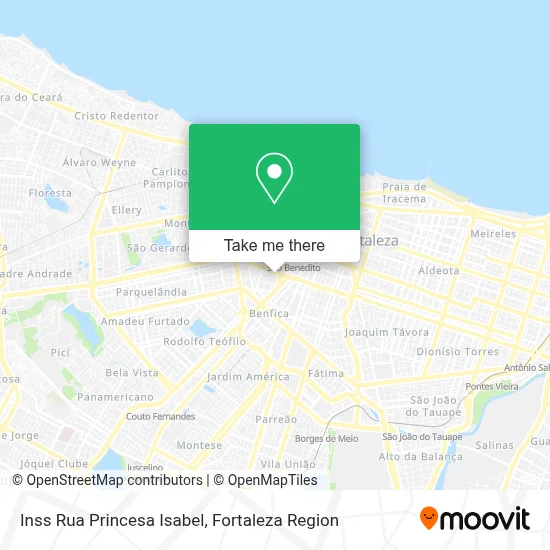Inss Rua Princesa Isabel map