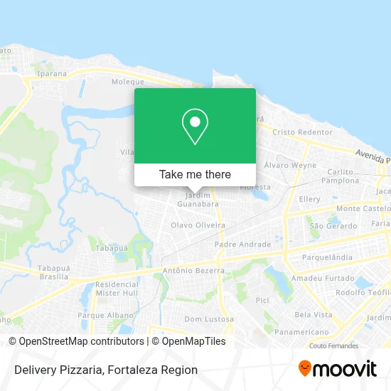 Delivery Pizzaria map