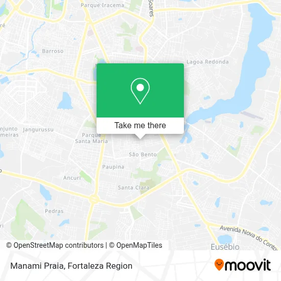 Manami Praia map