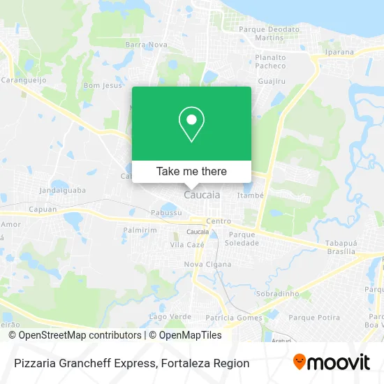 Pizzaria Grancheff Express map