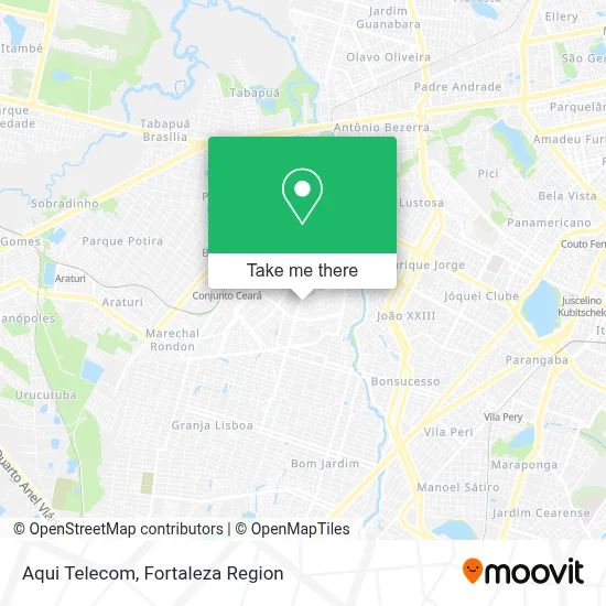 Aqui Telecom map