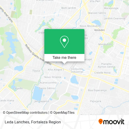 Leda Lanches map