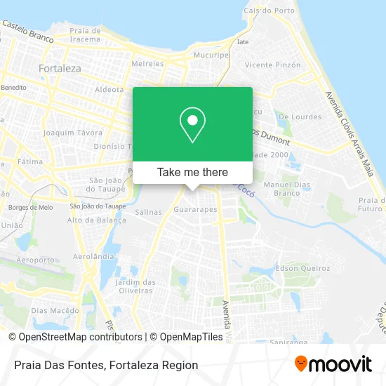 Praia Das Fontes map