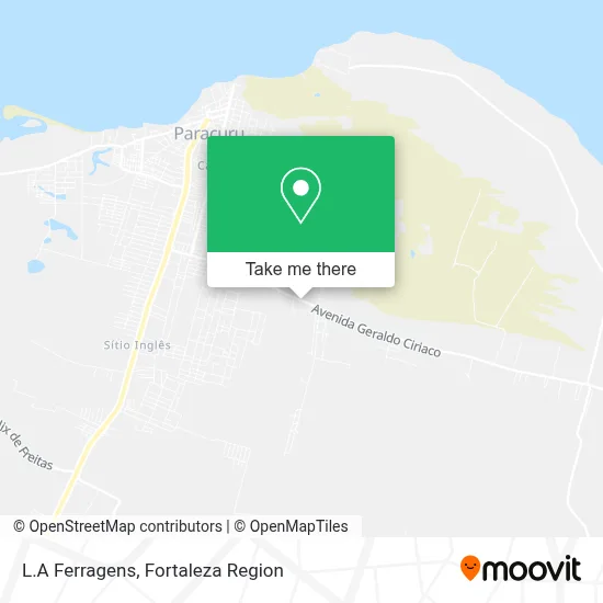 L.A Ferragens map