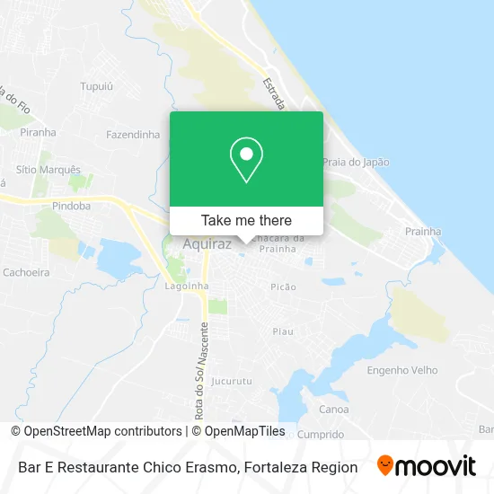 Bar E Restaurante Chico Erasmo map