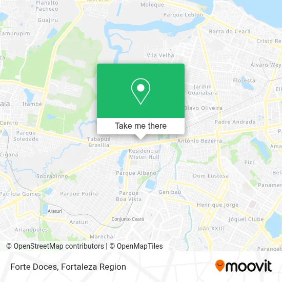Forte Doces map