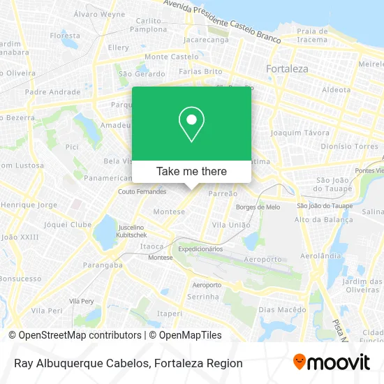 Ray Albuquerque Cabelos map