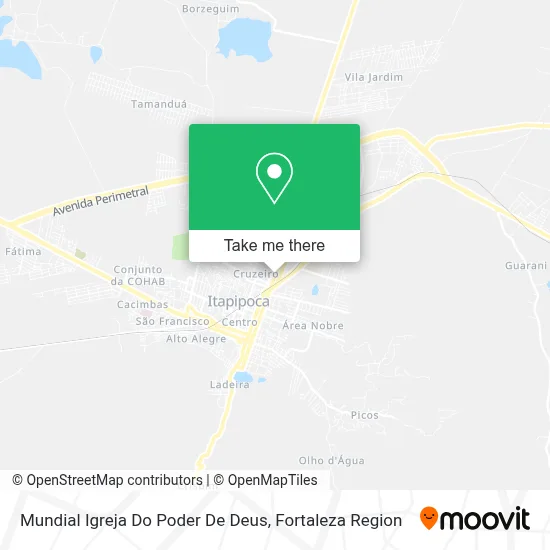 Mundial Igreja Do Poder De Deus map