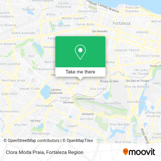 Clora Moda Praia map