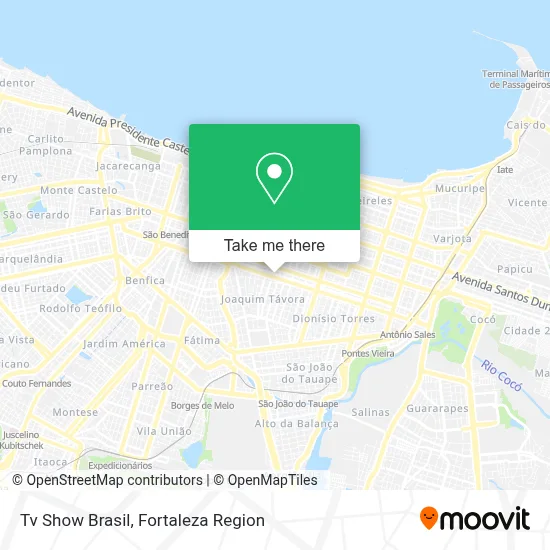 Tv Show Brasil map