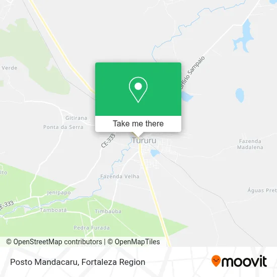 Posto Mandacaru map