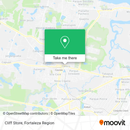Cliff Store map
