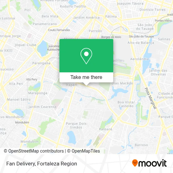 Fan Delivery map