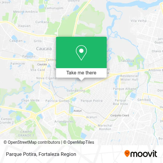 Parque Potira map