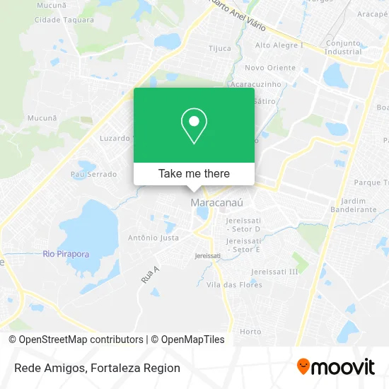 Rede Amigos map