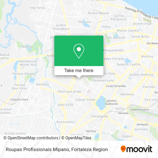 Roupas Profissionais Mipano map