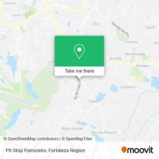 Pit Stop Forrozeiro map