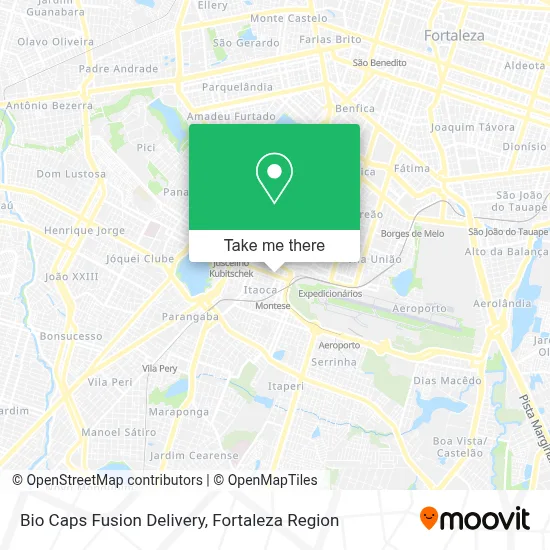 Bio Caps Fusion Delivery map