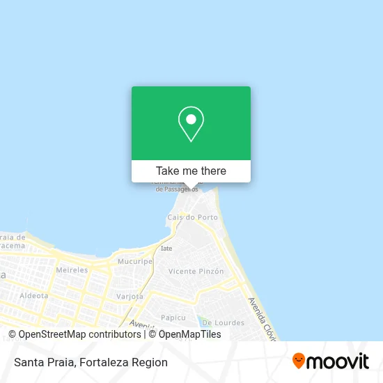 Santa Praia map