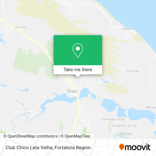 Club Chico Lata Velha map