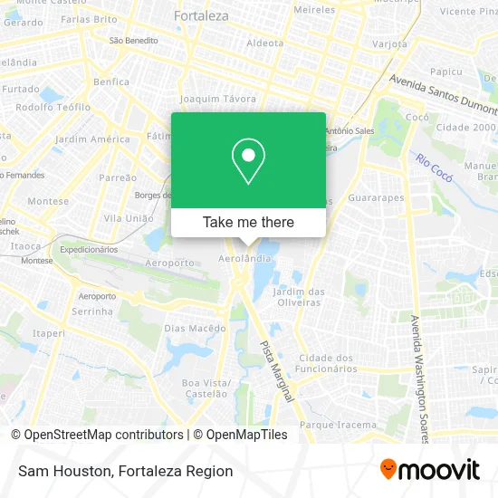 Sam Houston map
