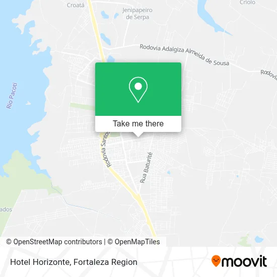 Hotel Horizonte map