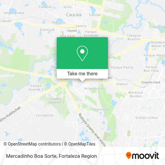 Mercadinho Boa Sorte map